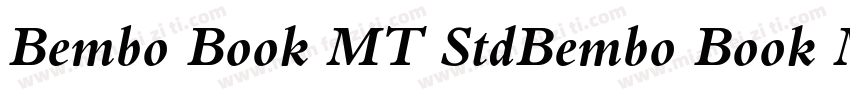 Bembo Book MT StdBembo Book MT Std字体转换